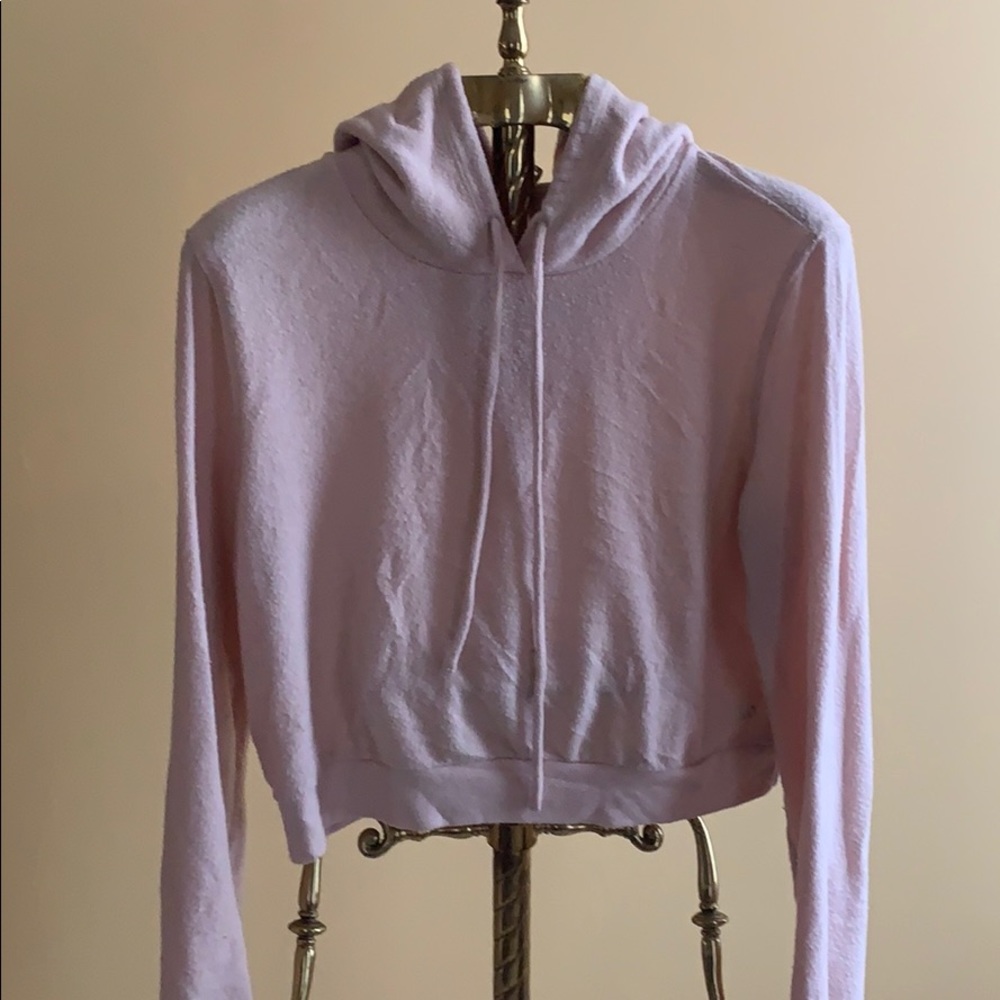 Alo soft pink Hooded top